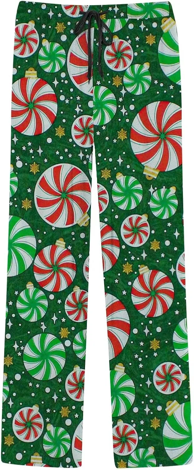 LCMTWX Mens Pj Pants Pajama Pants with Drawstring and Pockets Matching Christmas Pajamas Sweatpants Men Mens Flannel Pajama