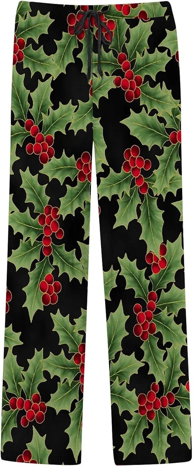 LCMTWX Mens Pj Pants Pajama Pants with Drawstring and Pockets Matching Christmas Pajamas Sweatpants Men Mens Flannel Pajama