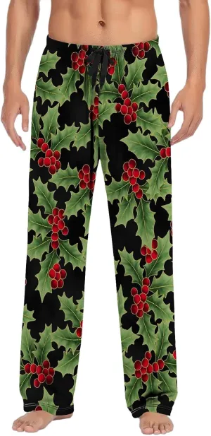 LCMTWX Mens Pj Pants Pajama Pants with Drawstring and Pockets Matching Christmas Pajamas Sweatpants Men Mens Flannel Pajama