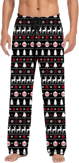 LCMTWX Pajama Bottoms for Men Women Pajama Pants with Drawstring and Pockets Sleep Bottoms Pajamas with Pockets Big and
