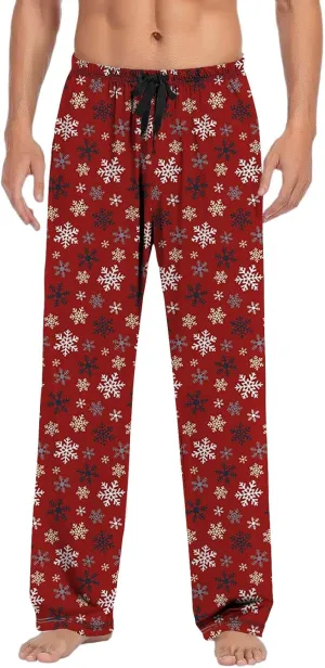 LCMTWX Pajama Bottoms for Men Women Pajama Pants with Drawstring and Pockets Sleep Bottoms Pajamas with Pockets Big and