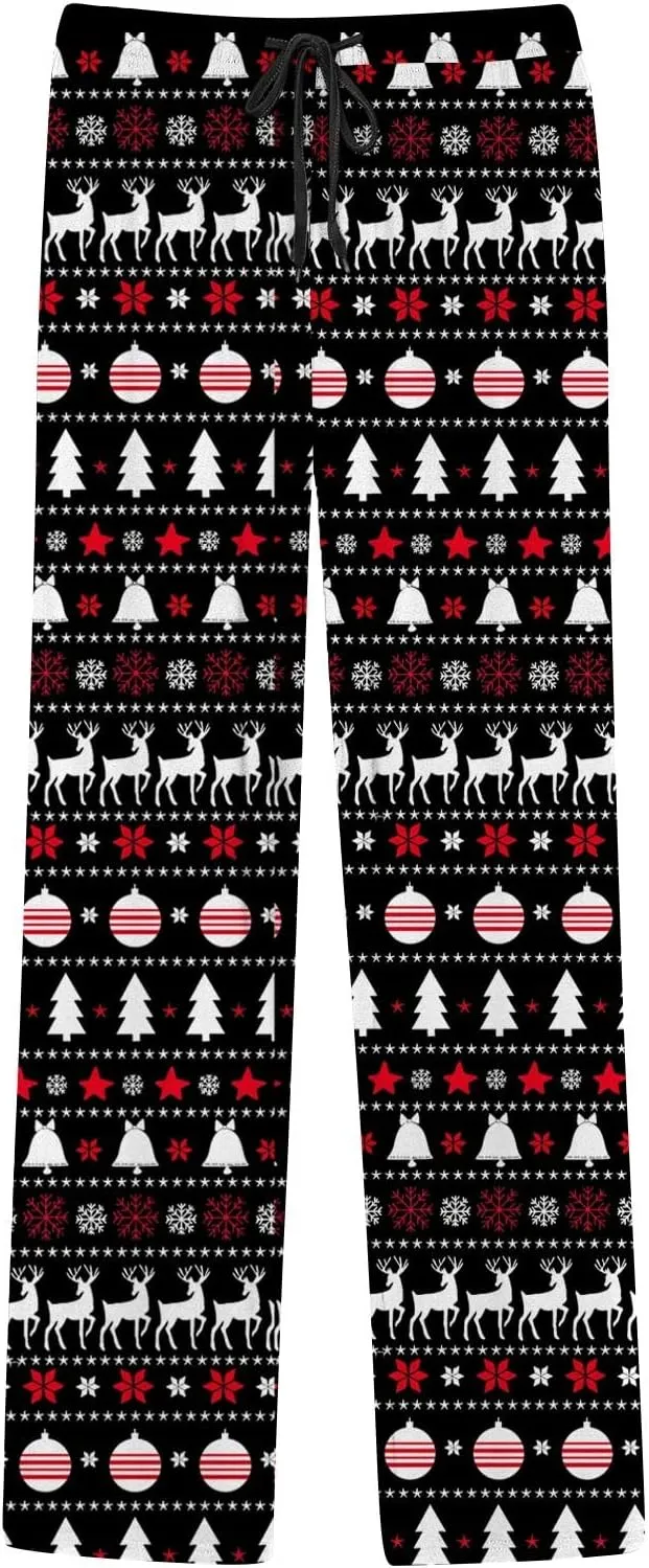 LCMTWX Pajama Bottoms for Men Women Pajama Pants with Drawstring and Pockets Sleep Bottoms Pajamas with Pockets Big and