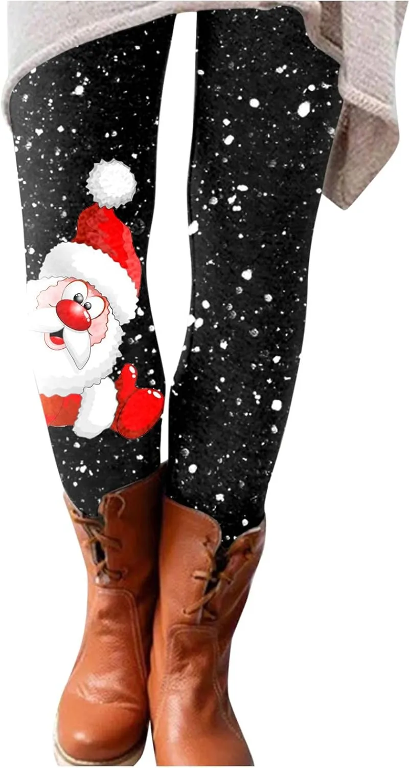Leggings for Women Christmas Costumes Women Fleece Tights Plus Size Yoga Pants for Women Royal Blue Leggings