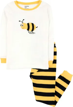 Leveret Kids Pajamas Boys & Girls Cute Prints 2 Piece Pajama Set 100% Cotton (Size 2-14 Years)