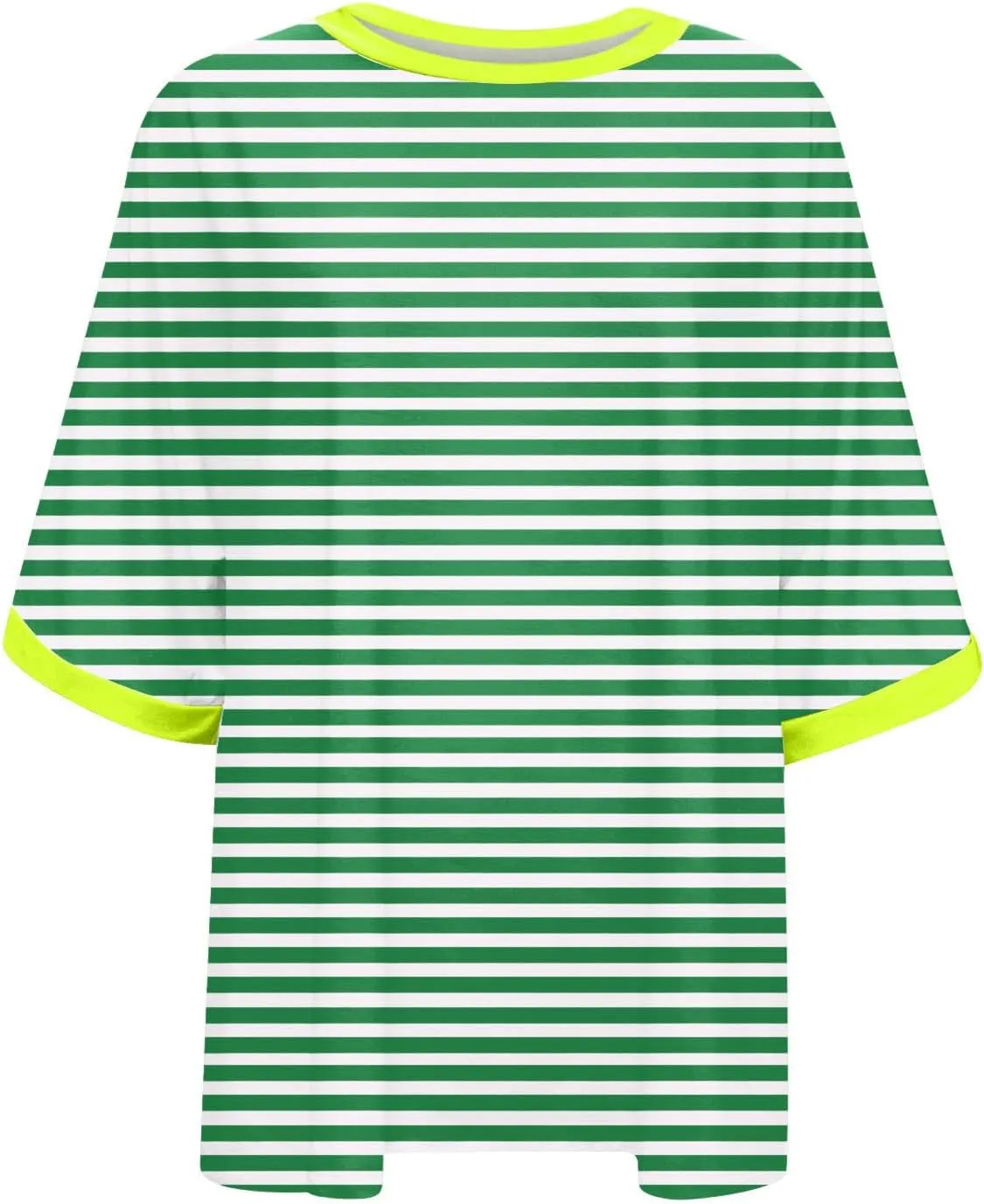 LFEOOST Oversized Tshirts for Women 2024 Casual Short Sleeve Crewneck Summer Y2k Tops Striped Loose Basic Tee Shirts Blouses
