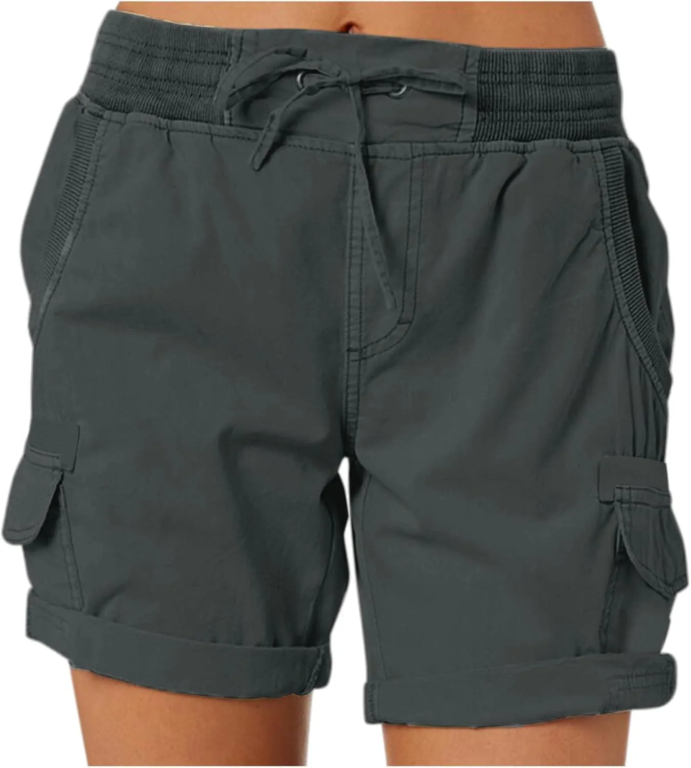 Lightweight Hiking Shorts Women Plus Size Summer Trendy Cargo Shorts Althletic Workout Bermuda Shorts with Pockets