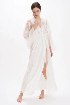 Limited & Precious - Lace & Silk Georgette Long Robe