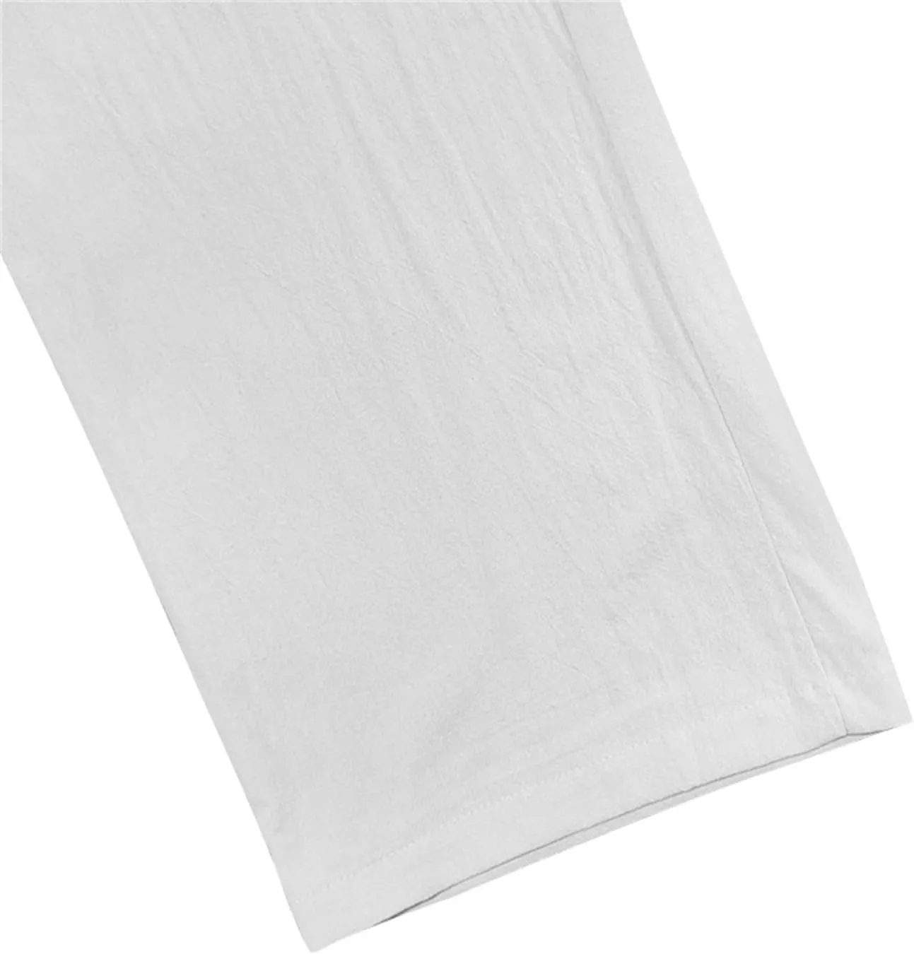 Linen Cargo Pants for Men Baggy Drawstring Elastic Waist Hip Hop Pants Beach Yoga Lightweight Travel Lounge Pants