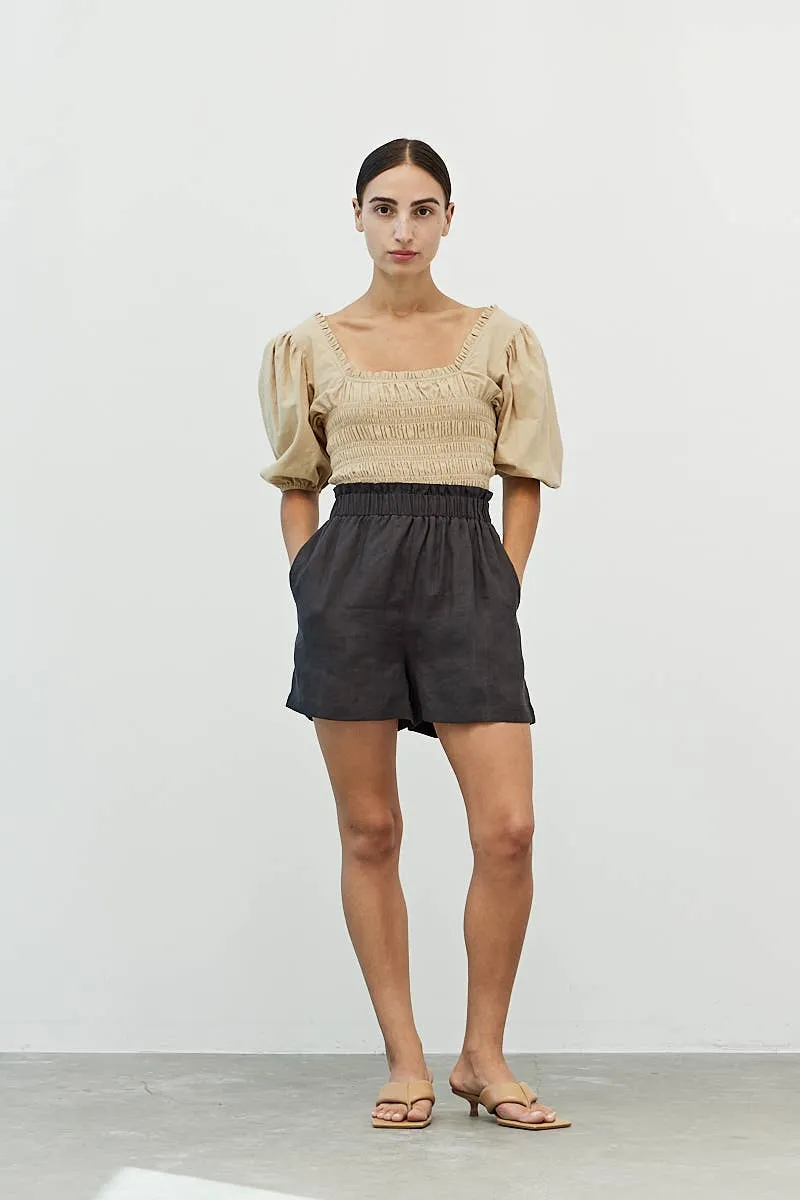 LINEN SHORTS