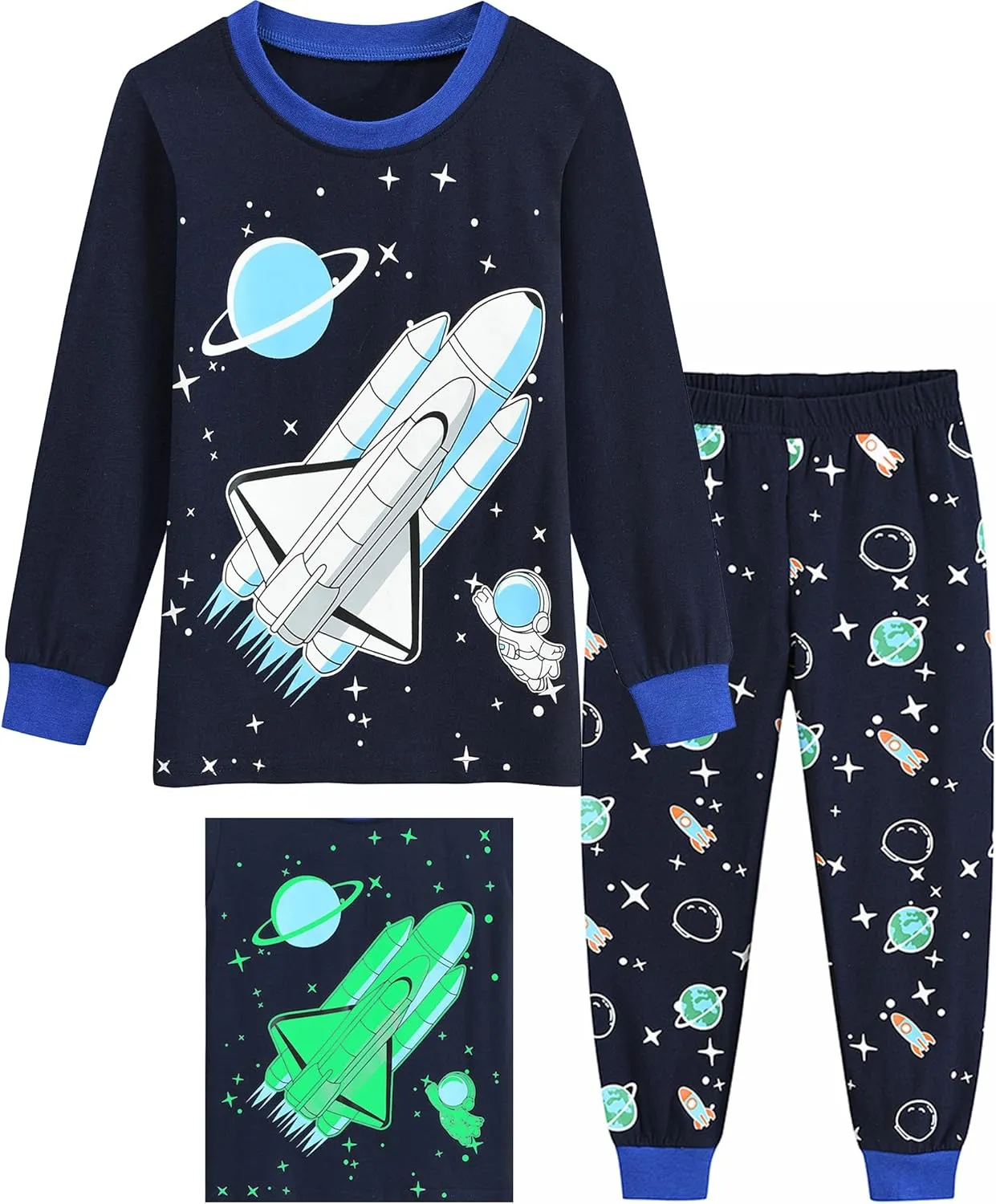 Little Boys Pajamas 2 Pieces Long Set 100% Cotton Sleepwear Kids Excavator Pjs Toddler Winter Clothes Jammies Size 2-7T