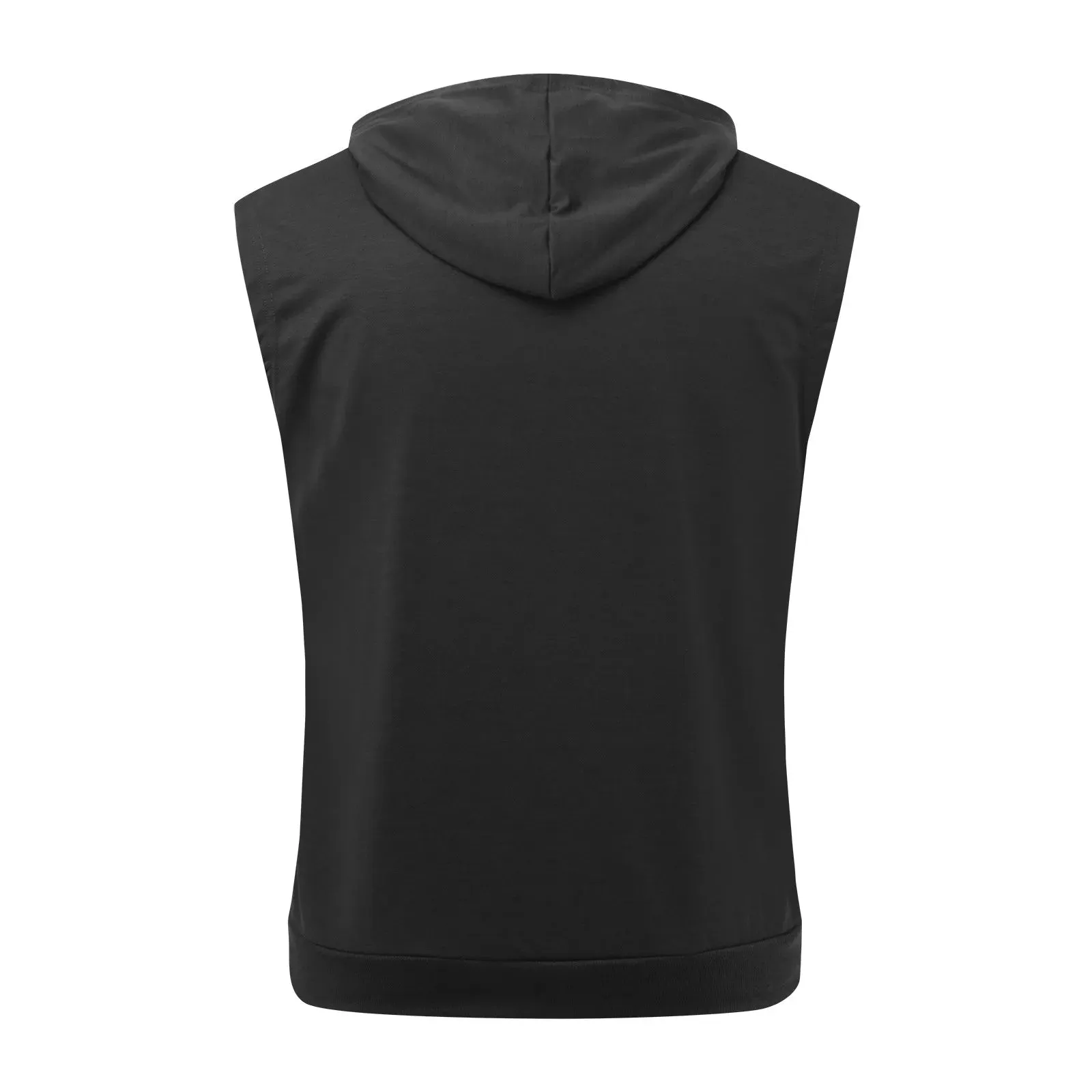Lizard Vigilante Men's Workout Hooded Tank Tops - Zip-Up Sleeveless Gym Shirt Muscle T-Shirt for Bodybuilding, Summer Casual Vest