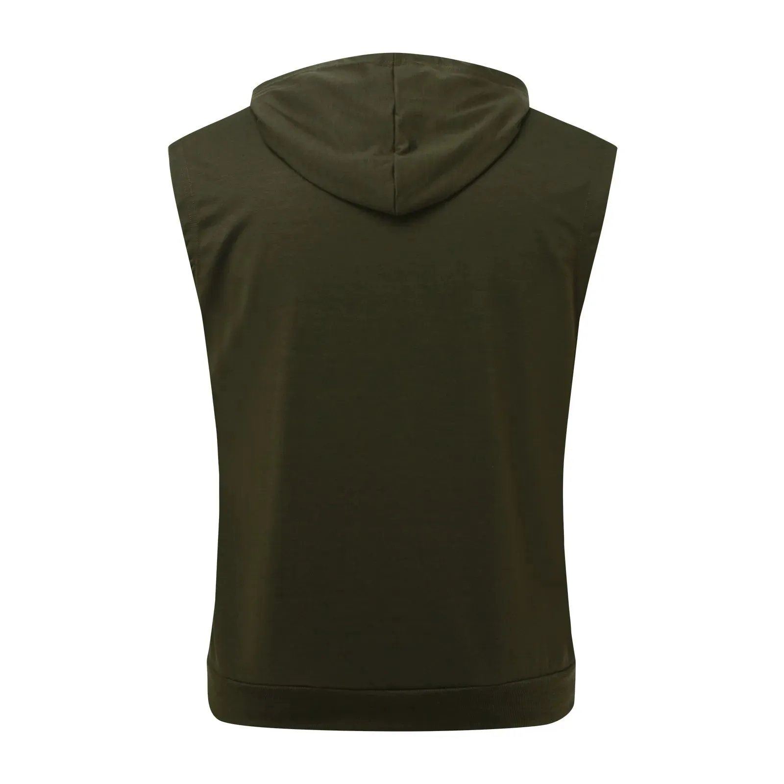 Lizard Vigilante Men's Workout Hooded Tank Tops - Zip-Up Sleeveless Gym Shirt Muscle T-Shirt for Bodybuilding, Summer Casual Vest