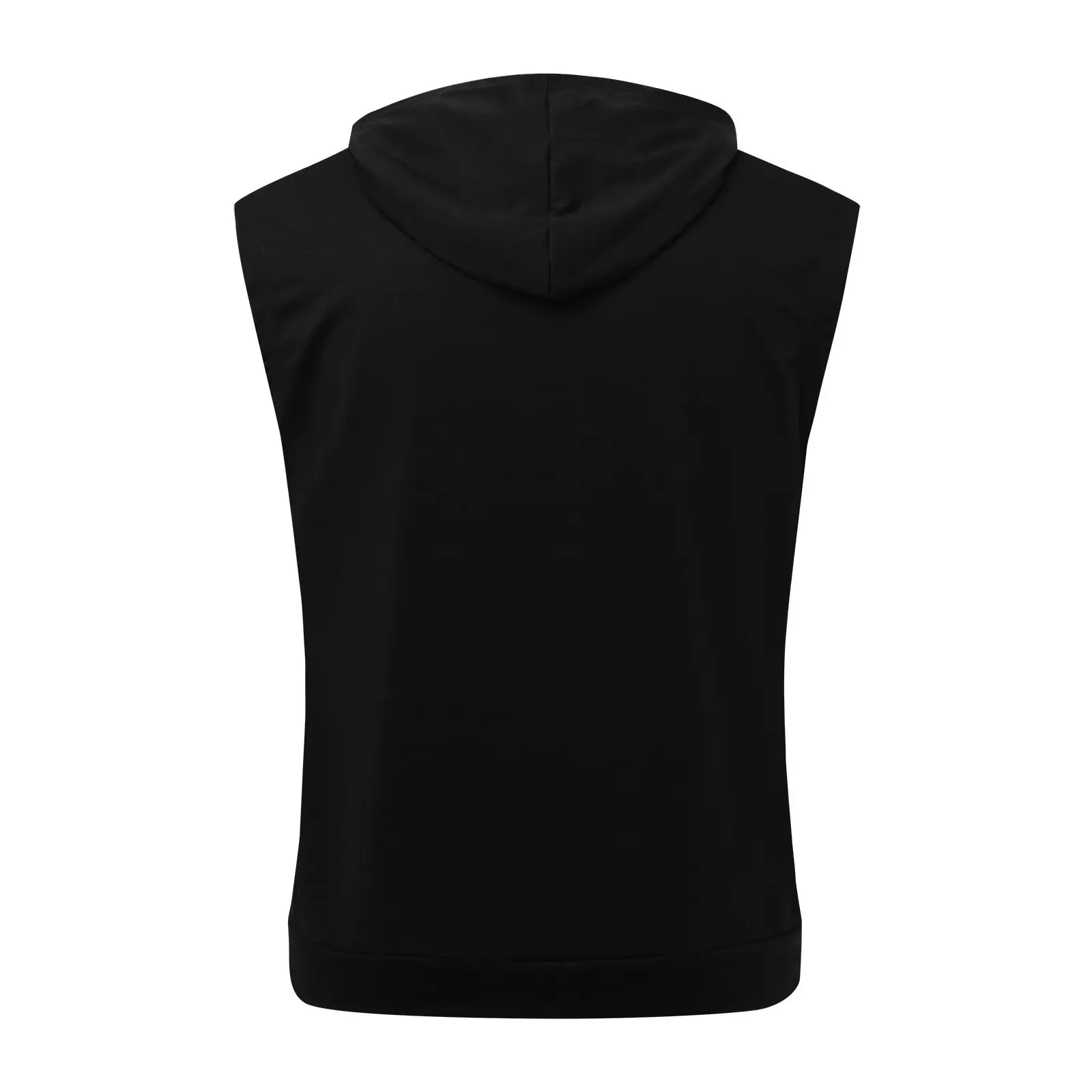 Lizard Vigilante Men's Workout Hooded Tank Tops - Zip-Up Sleeveless Gym Shirt Muscle T-Shirt for Bodybuilding, Summer Casual Vest