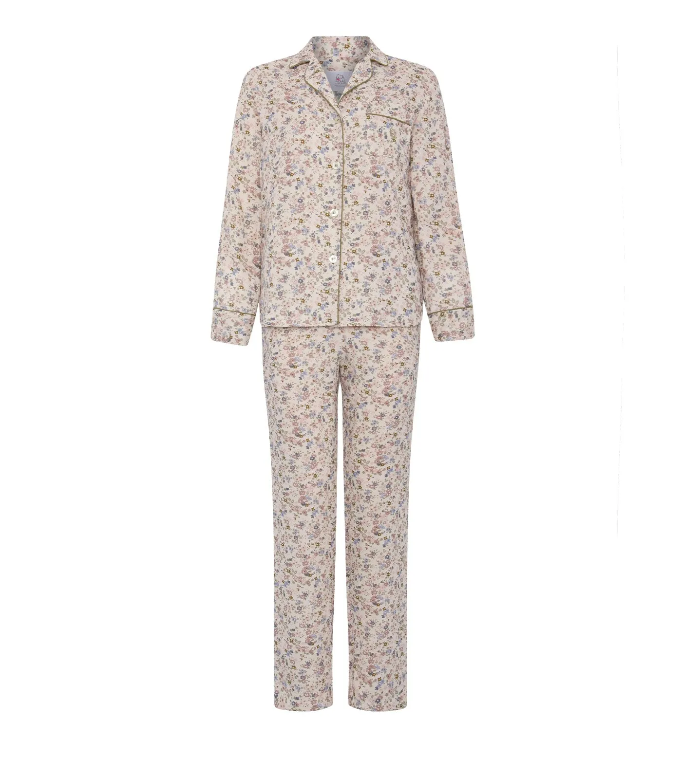 Long Sleeve Pajama Set Floral Multi