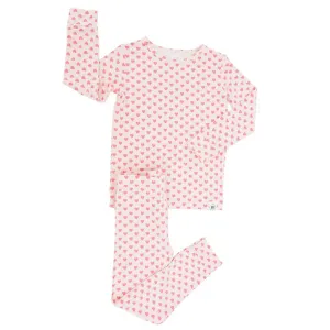 Long Sleeve Pajama Set Pink Hearts