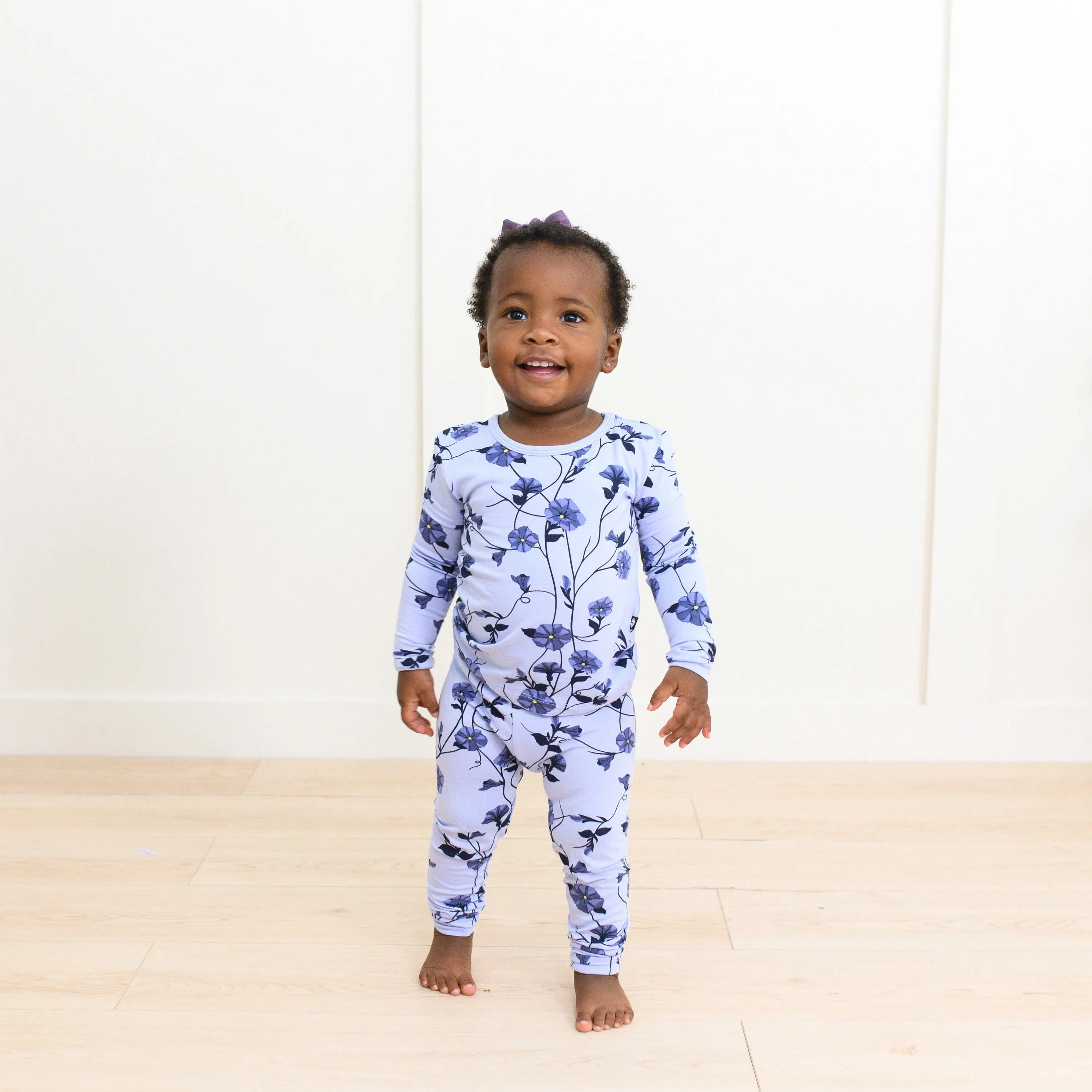 Long Sleeve Pajamas in Petunia