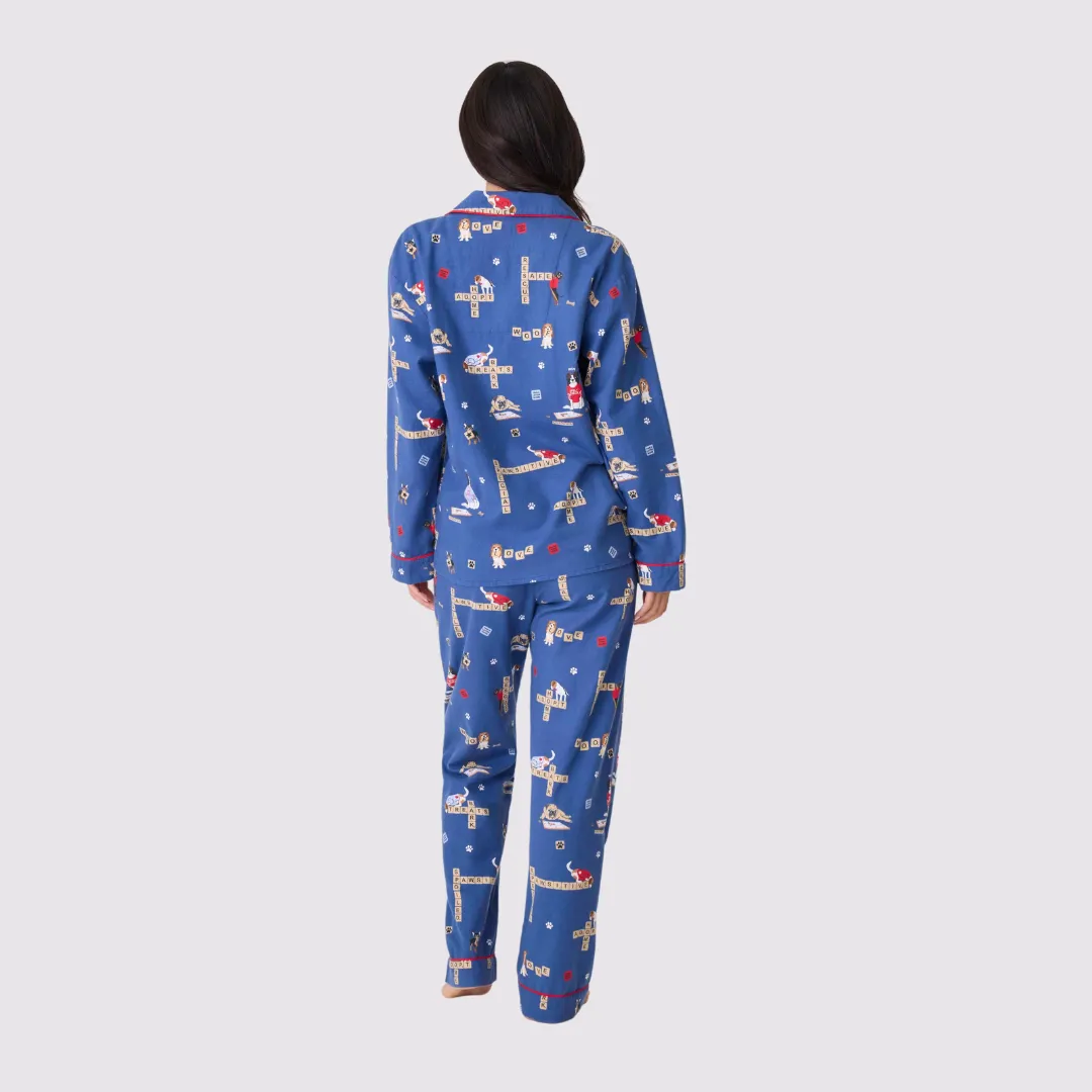 Love Leo Rescue PJ Set (Dark Denim)
