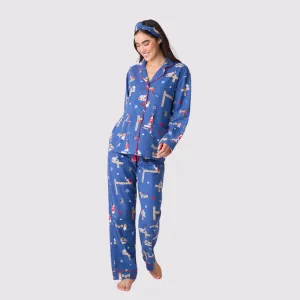 Love Leo Rescue PJ Set (Dark Denim)