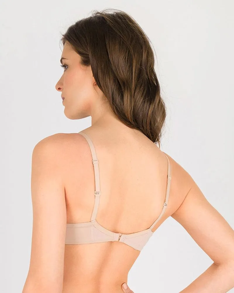 Luchina Push Up Bra - Skin - T-Shirt Bra Double Padded Push Up Bra - Spanish Brand
