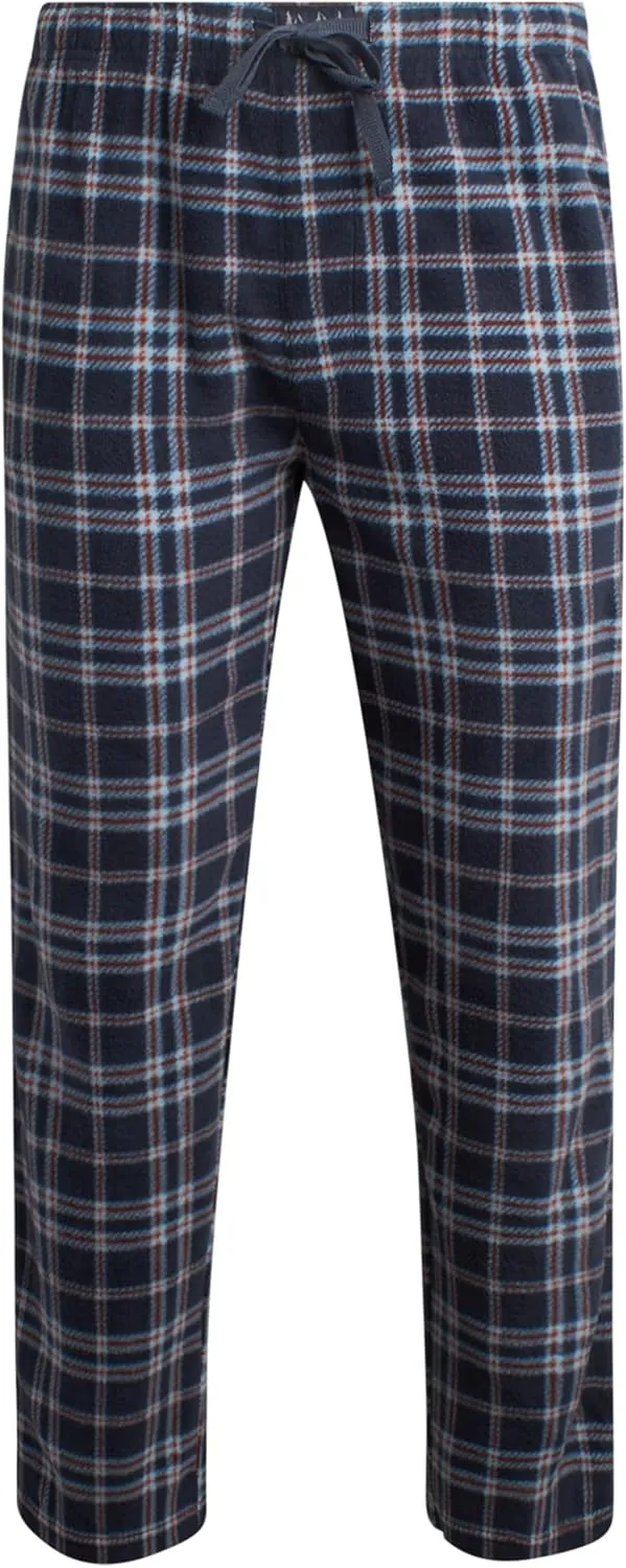 Lucky Brand Men's Pajama Pants - 2 Pack Lightweight Casual Plaid Lounge Pants - Soft Fleece Sleep Pants for Men (Sizes: S-XL)