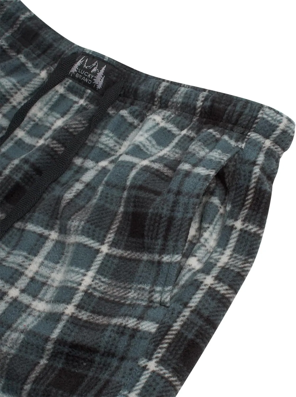 Lucky Brand Men's Pajama Pants  Ultra Soft Fleece Pajama Bottoms Lounge Pants for Men - Breathable Mens Sleep Pants (S-XL).
