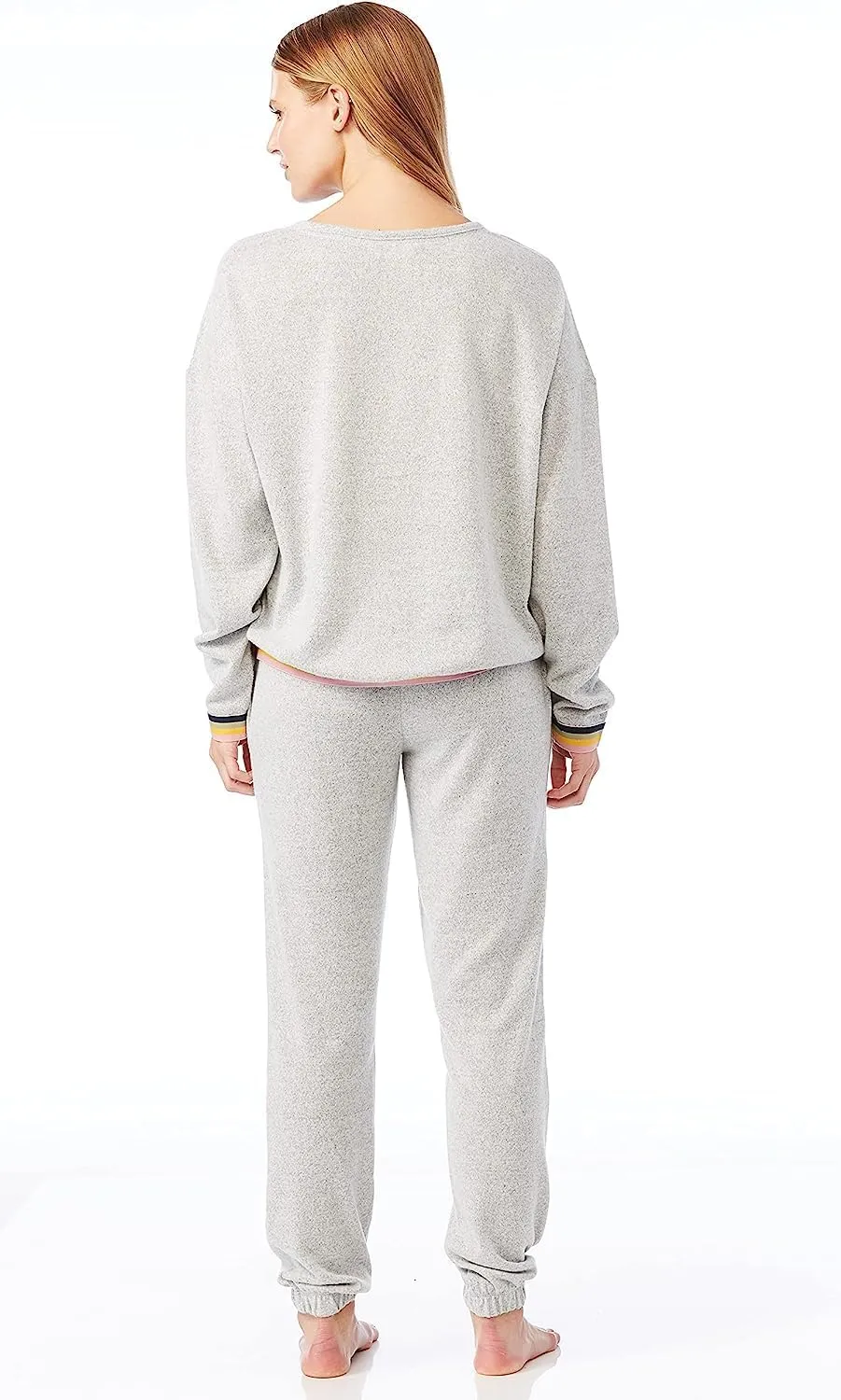 Lucky Brand Women's Super Soft Hacci Long Sleeve and Pant Lounge Set