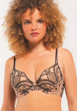 Luxuriously Embroidered Push Up Bra