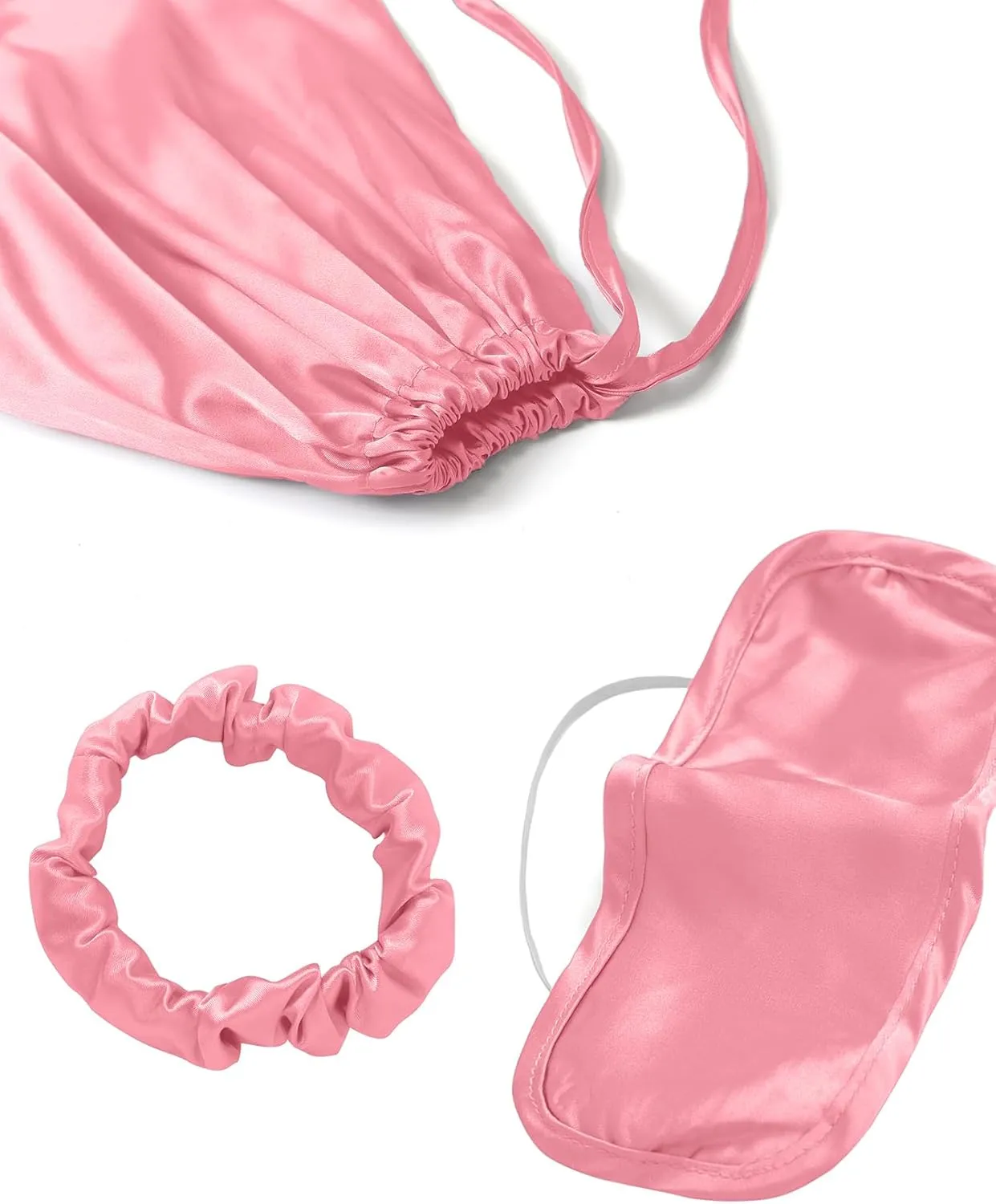LYANER Women's Pajamas Set 7pcs Silk Satin Sleepwear Loungewear Cami Shirt Pj Set