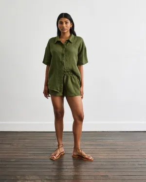 Marina Short Sleeve Shirt in Olive