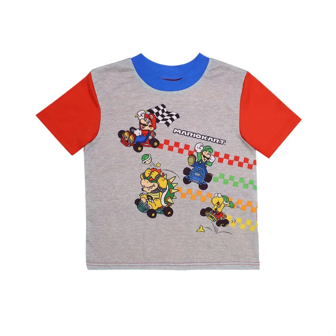 Mario Kart Boys Pajamas Short Sleeve Kids PJs 2pc Set