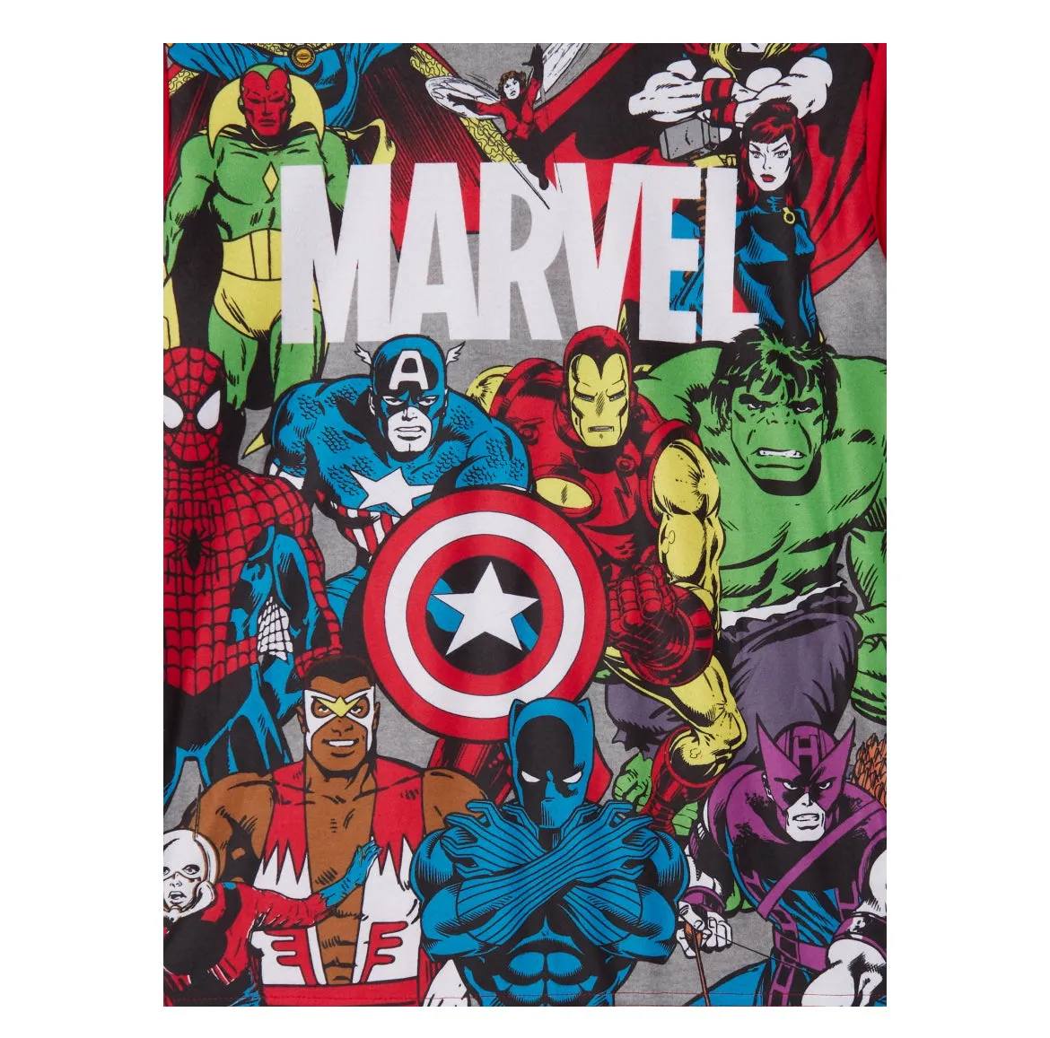 Marvel Boys Long Sleeve Top and Pant Pajama Sleep Set, 2-Piece