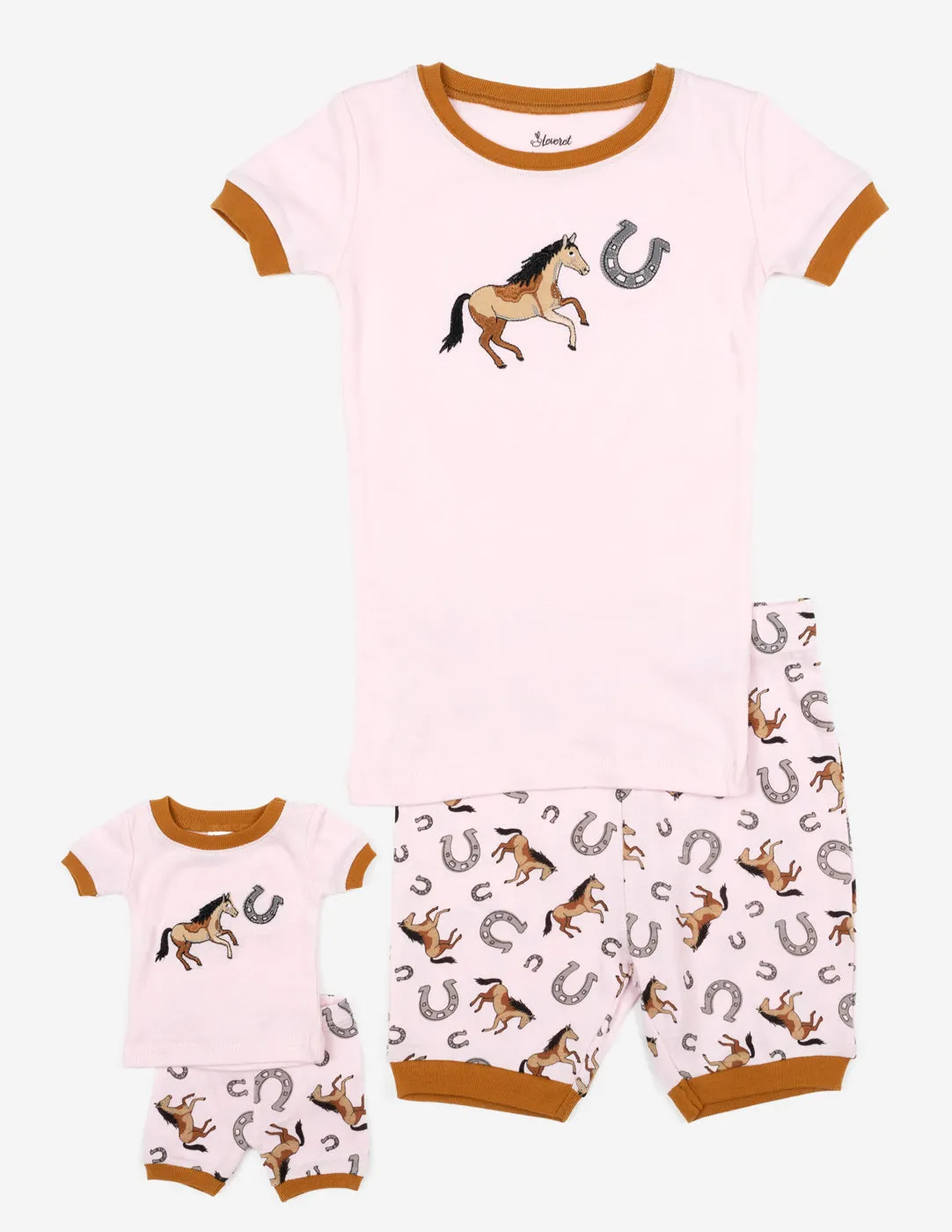 Matching Girl & Doll Short Animal Pajamas