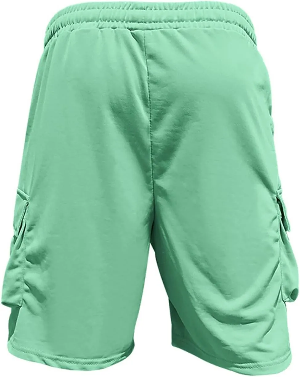 Men Two Piece Outfits Sets Casual Summer Short Sleeve Shirt and Cargo Short Sweatpants Loose Fit Gym Outfits 2 Piece