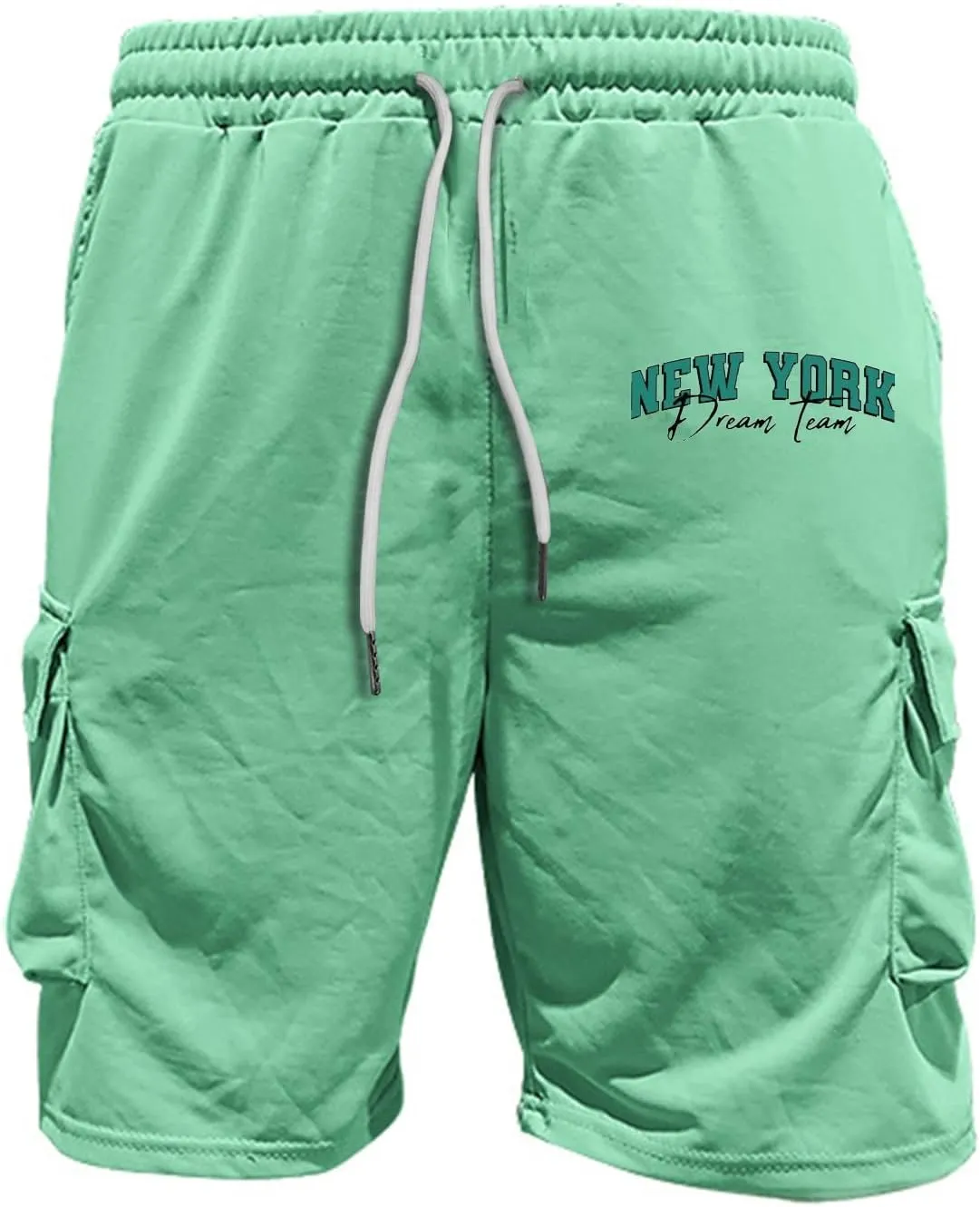 Men Two Piece Outfits Sets Casual Summer Short Sleeve Shirt and Cargo Short Sweatpants Loose Fit Gym Outfits 2 Piece