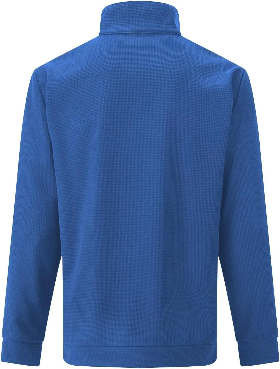 Men Waffle Sweatshirt Plus Size Slim Fit 1/4 Zip Long Sleeve Pullover Tops Casual Workout Daily Sweater with Pockets