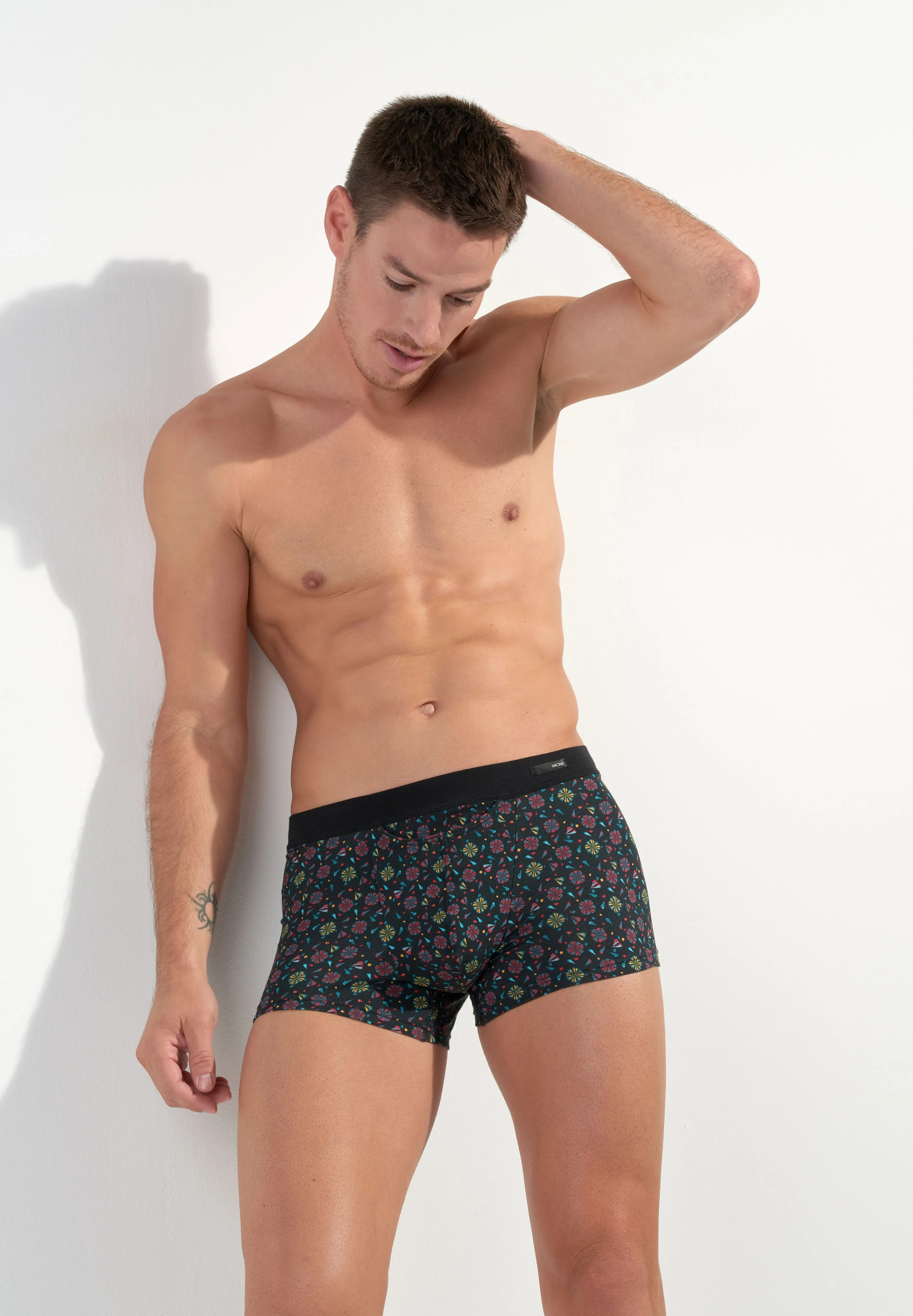 Menorca Comfort Boxer Briefs H01 | Black Print 402846-I004