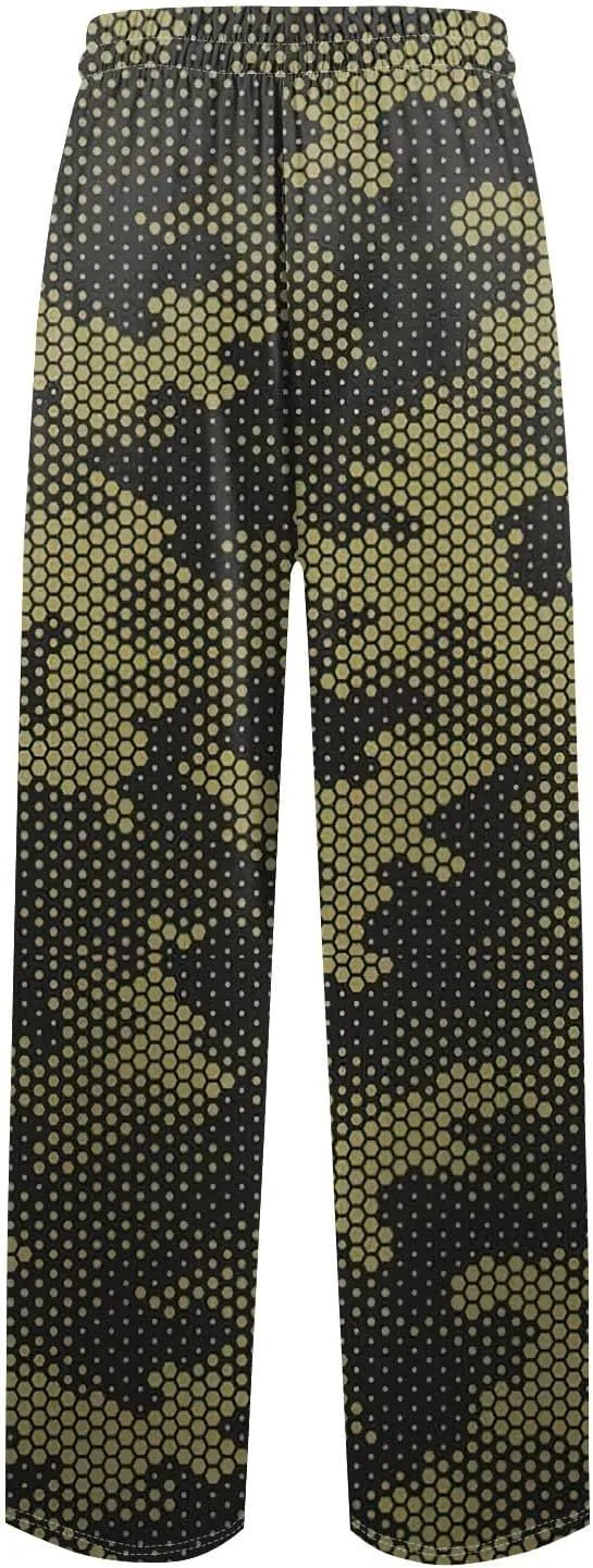 Mens Causal Pajama Pants Fashion For Lightweight Baggy Straight Fit With Pockets Soft Drawstring Pj Lounge Bottoms