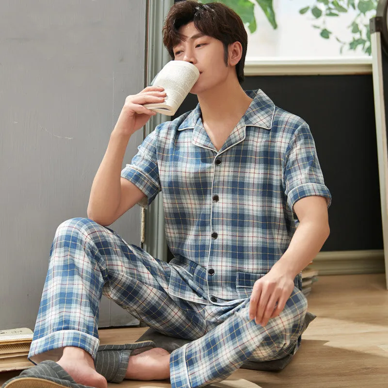 Men's cotton pajamas -  Men's Pajama Set