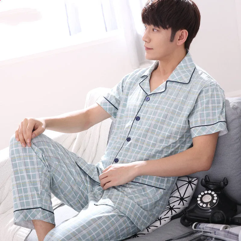Men's cotton pajamas -  Men's Pajama Set