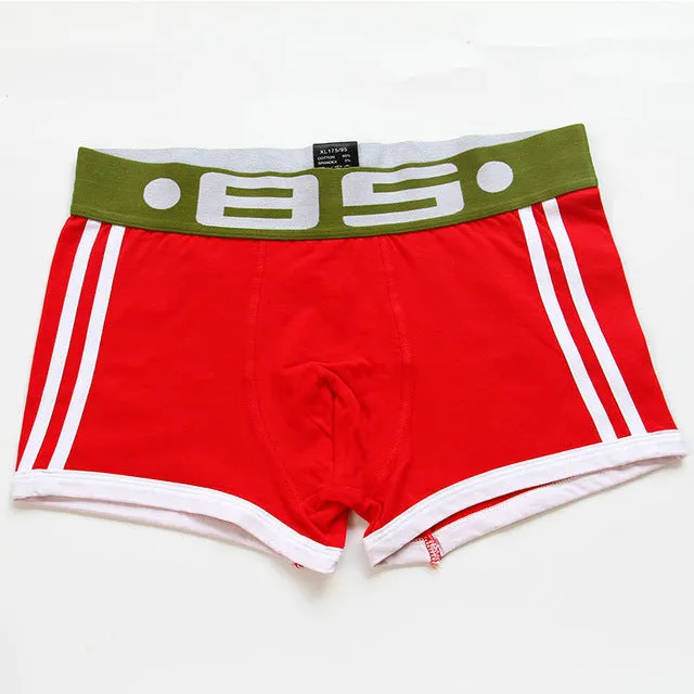Mens Cotton Sexy Boxers Underwear with Pouch