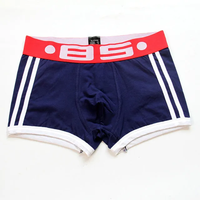 Mens Cotton Sexy Boxers Underwear with Pouch