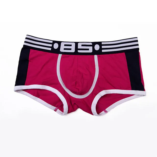 Mens Cotton Sexy Boxers Underwear with Pouch