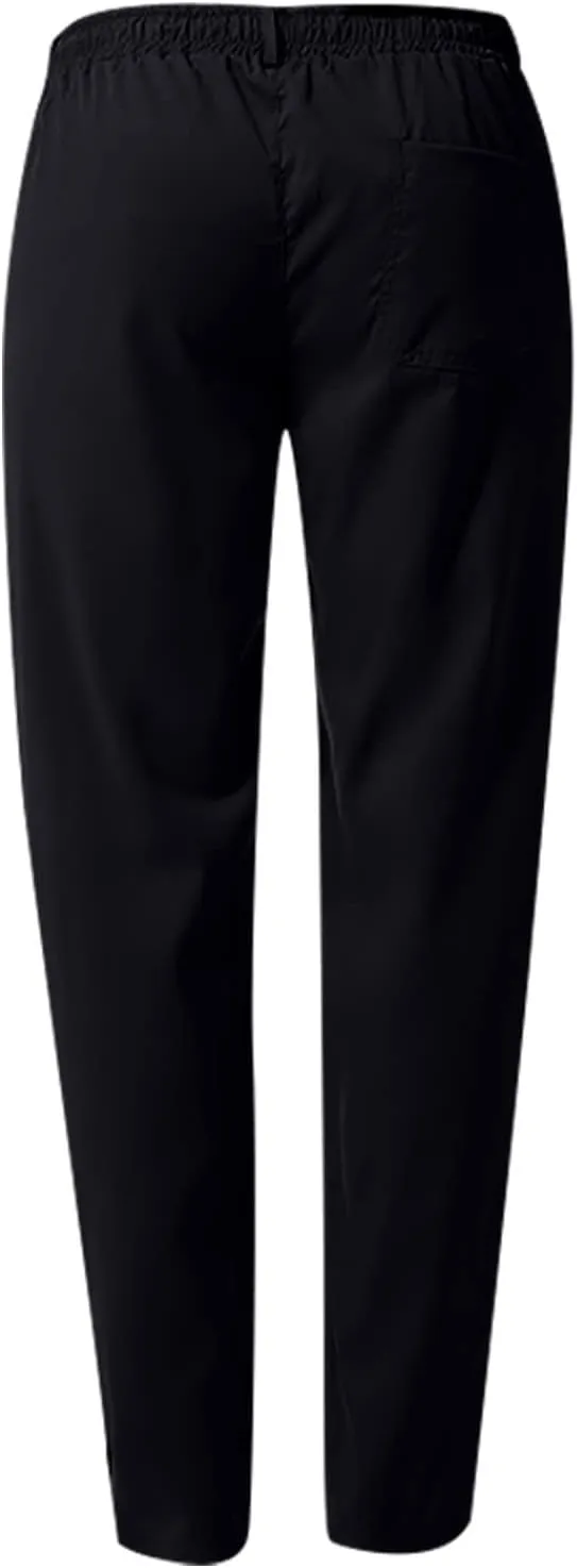Men's Drawstring Linen Pants Lightweight Casual Regular Fit Elastic Waist Twill Pant Straight Summer Beach Trousers
