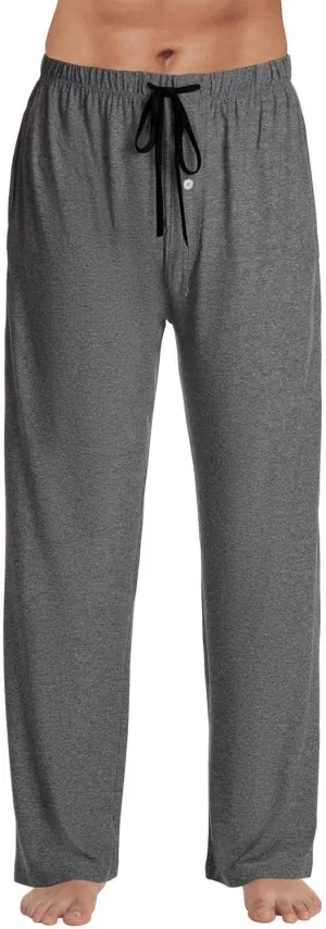 Mens Flannel Plaid Pajama Pants,Casual Loose Wide Leg Sleep Lounge Long Pants Comfy Soft Trousers with Pockets
