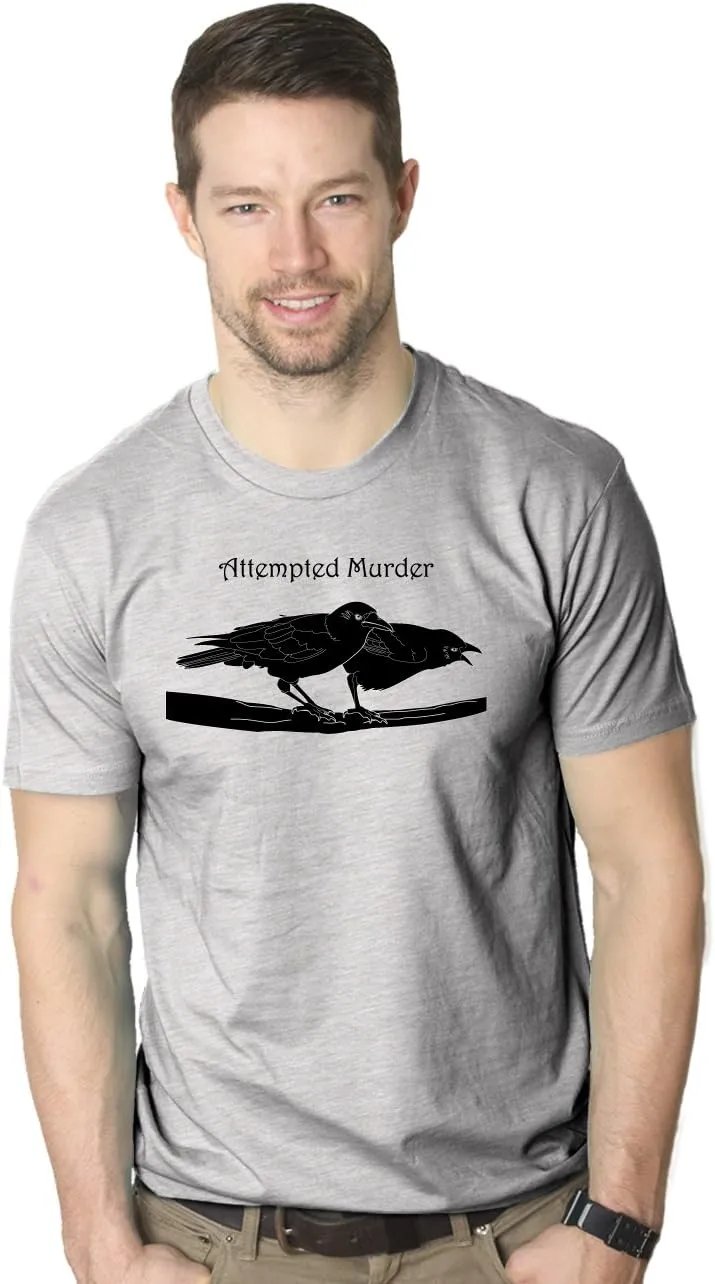 Mens Funny Animal Shirts Crazy Polar Bear Goat Flip Squirrel Hunter and Crow Animal Graphic Tees