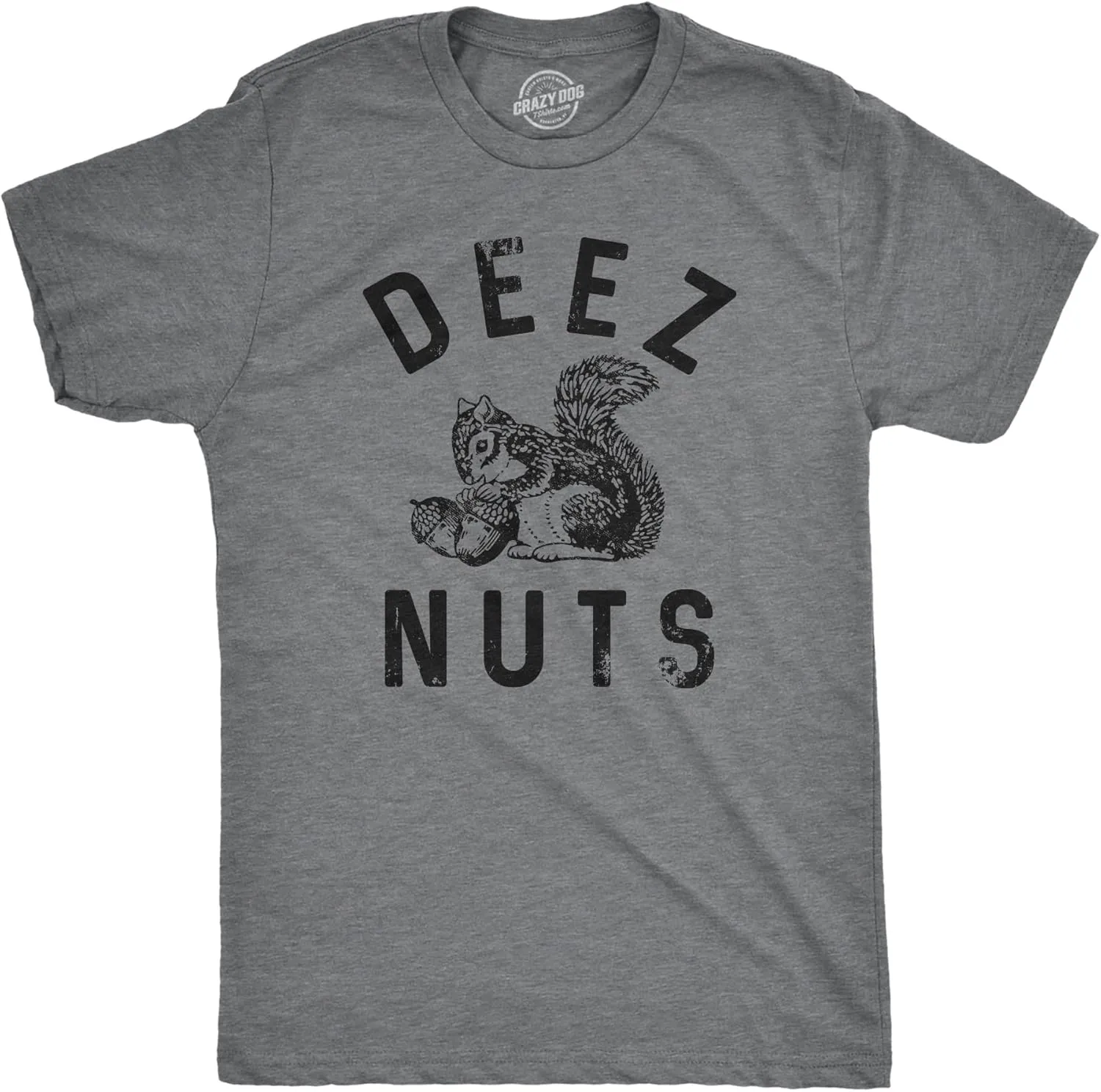 Mens Funny Animal Shirts Crazy Polar Bear Goat Flip Squirrel Hunter and Crow Animal Graphic Tees