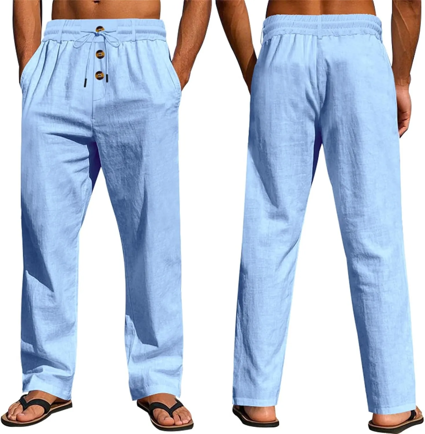 Mens Hawaiian Beach Shorts Quick Dry Lightweight Casual Drawstring Swim Trunks Holiday Tropical Shorts with Pockets