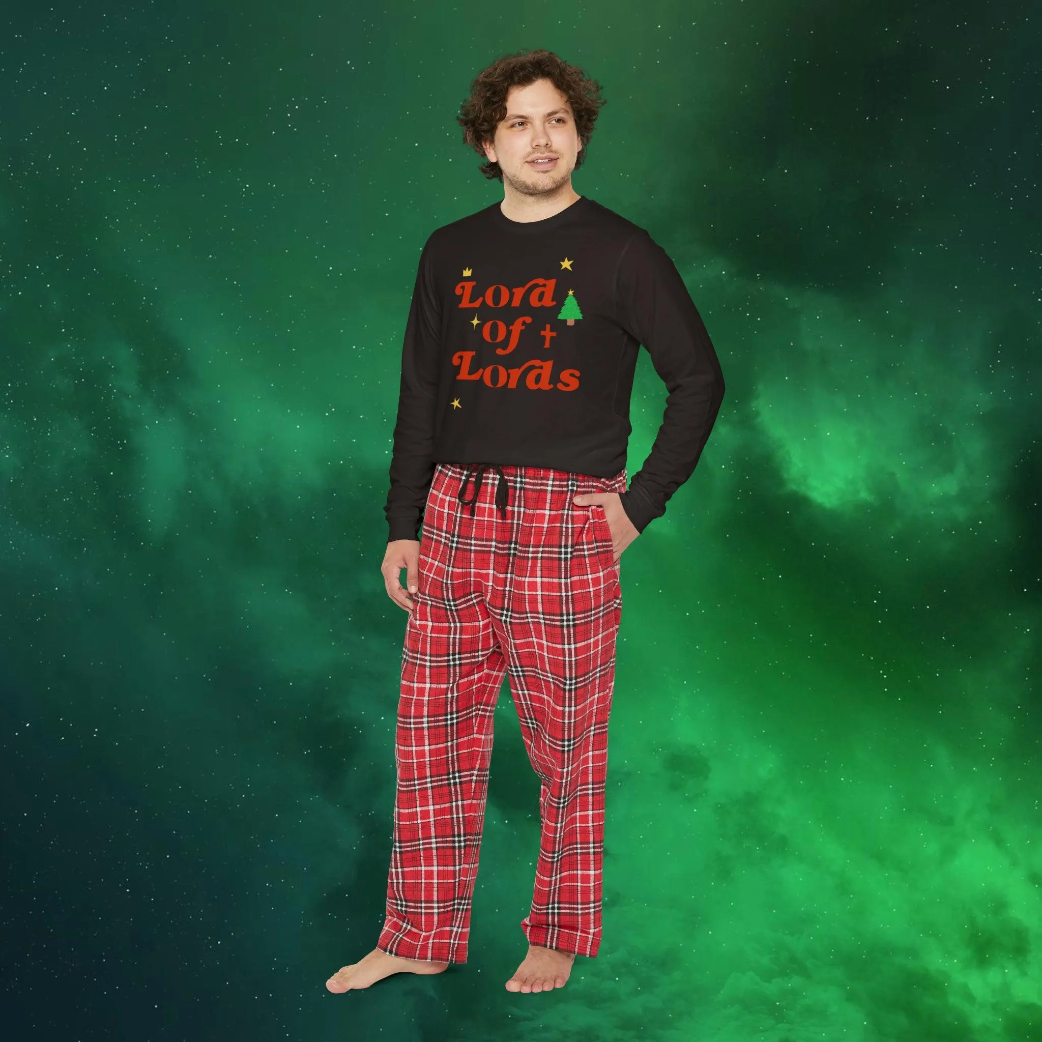 Men's Long Sleeve Lord of Lords Pajama Set