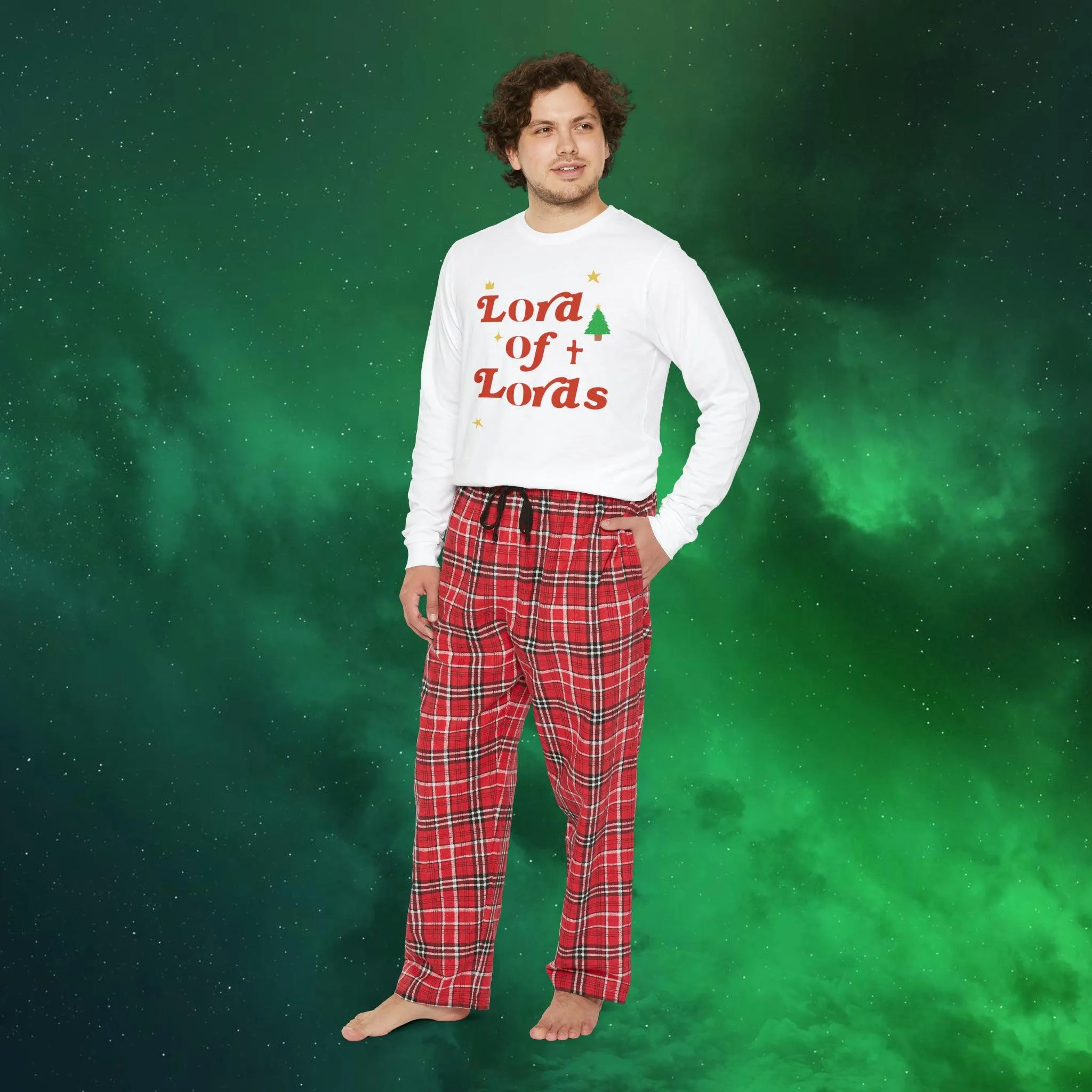 Men's Long Sleeve Lord of Lords Pajama Set