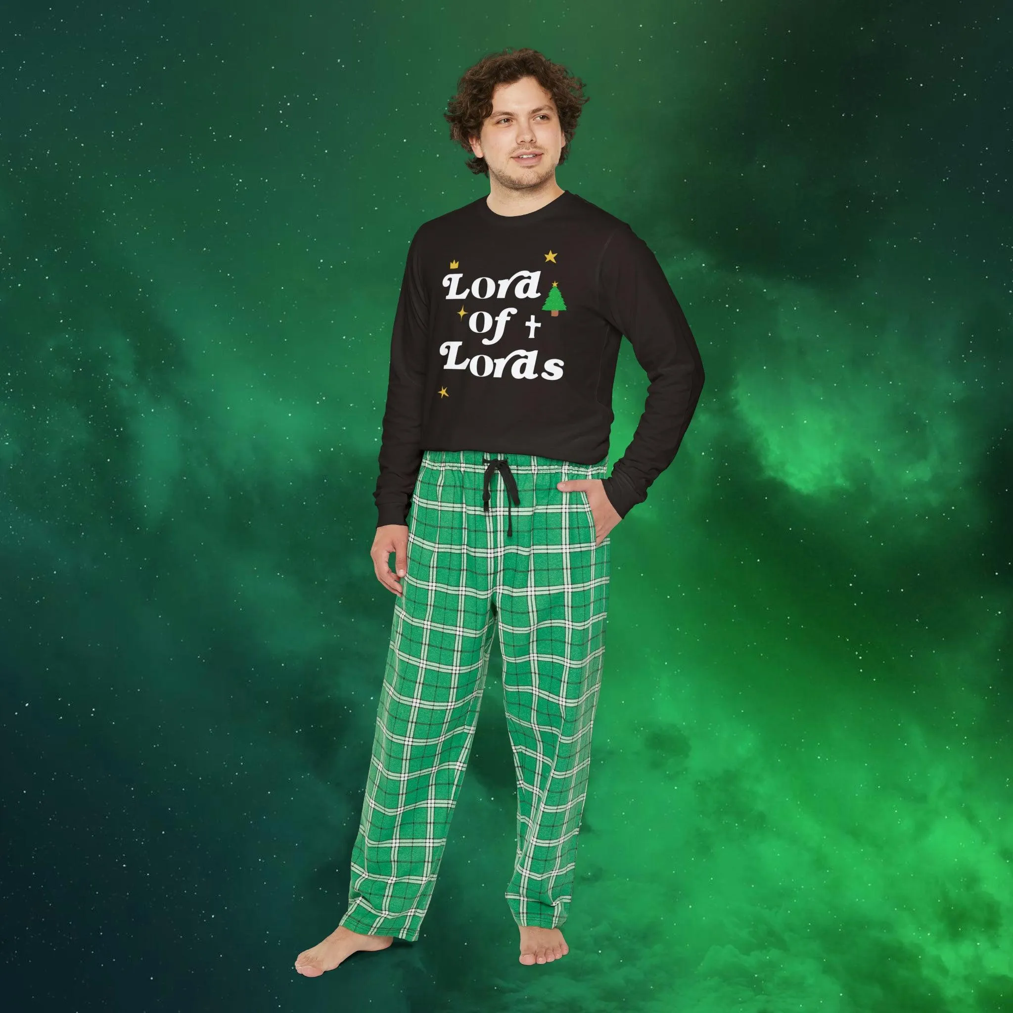 Men's Long Sleeve Lord of Lords Pajama Set